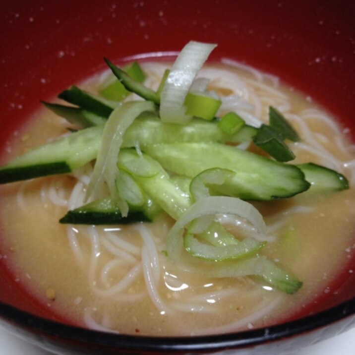 温かいつけ素麺ピリ辛胡麻味噌だれ レシピ 作り方 By O めいmama 楽天レシピ 温かいつけ素麺ピリ辛胡麻味噌だれ レシピ 作り方 By O めいmama 楽天レシピ